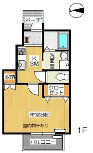 ソレイユ桜町【1階】の間取り