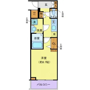 クレヴィスタ立石【4階】の間取り