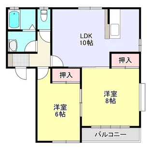 ビューパレス【2階】の間取り