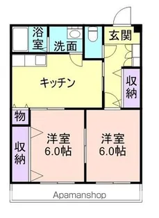 川端ビル【4階】の間取り