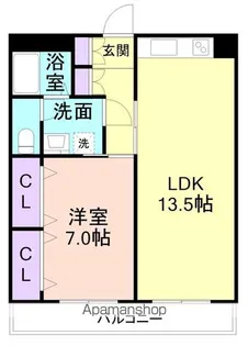 川端ビル【4階】の間取り