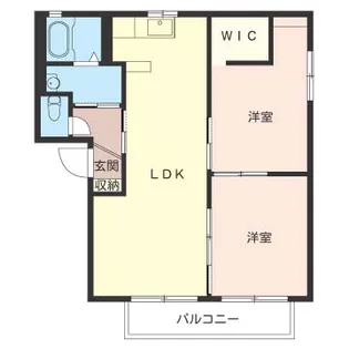 シャーメゾンフォーティー【1階】の間取り