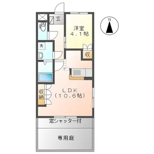 ピュア コンフォート【1階】の間取り