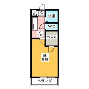 KIコーポレーションE【1階】の間取り