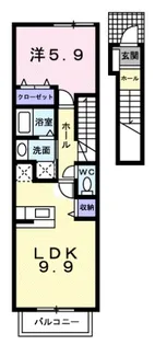 ヴェル ドゥーラ【2階】の間取り