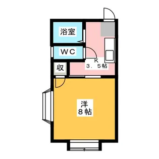 アーバンテラス深澤A【2階】の間取り