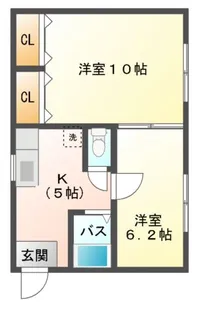 メゾン・アマビーレII【2階】の間取り