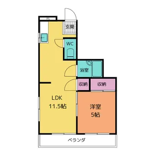 キャッスルミニ杉浦【3階】の間取り