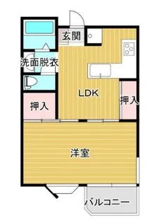 チェリベ輝国【5階】の間取り