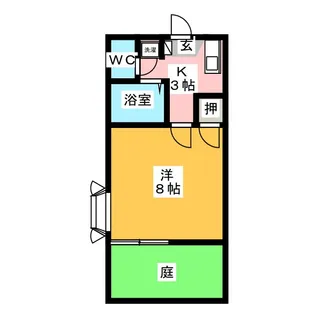 フロラシオン六合【1階】の間取り