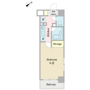プロシード都立大学【6階】の間取り