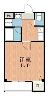 大阪府大阪市生野区桃谷3【マンション】の間取り