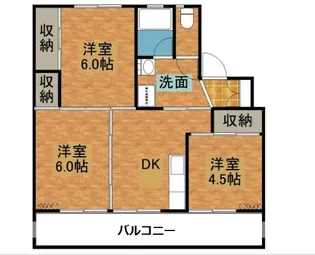 サンコーポラス田野2号棟【2階】の間取り