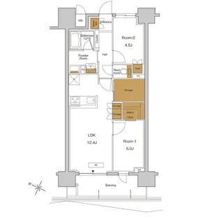 東京都北区東十条3【マンション】の間取り