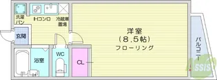 ドウワスカイホーム中山【2階】の間取り