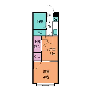 サンヒルズ旭ヶ丘【2階】の間取り