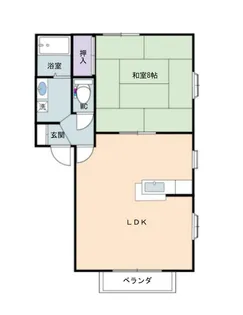 グリ-ンパレス壱番街B【1階】の間取り