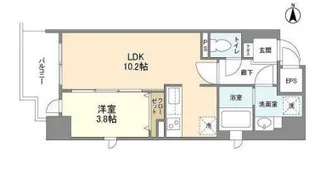 アヴェニール北浜【8階】の間取り