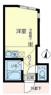 クレストコート横浜【2階】の間取り
