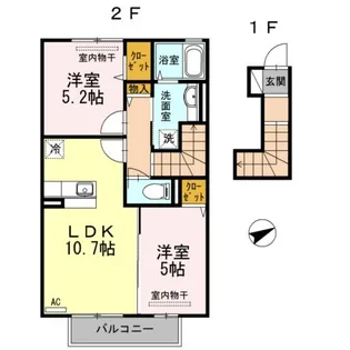 クリエイティブB棟【2階】の間取り