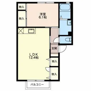新潟県新潟市東区上木戸3【アパート】の間取り