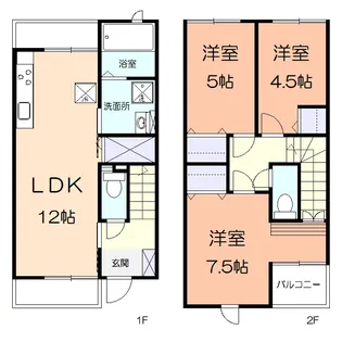神奈川県川崎市多摩区菅野戸呂【一戸建】の間取り