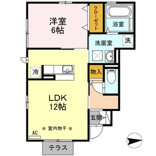 フィオーレ【1階】の間取り