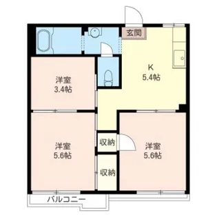 3Kの間取り画像