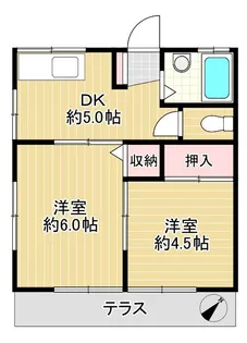 泉コーポ【1階】の間取り