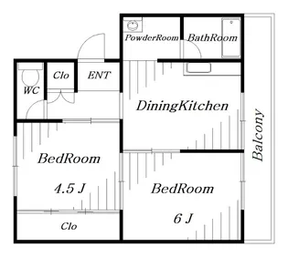 ビレッジハウス検見川【3階】の間取り