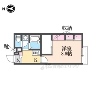 レオパレス辻九第三【2階】の間取り