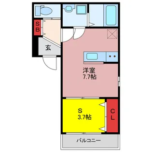 ミーディア坂戸【2階】の間取り