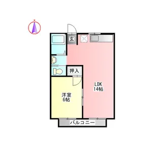 ハウスK2【2階】の間取り