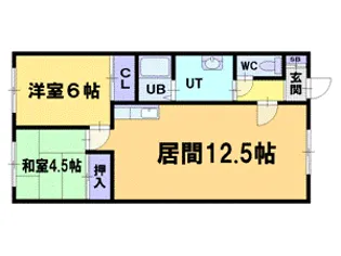コーポあべ【1階】の間取り
