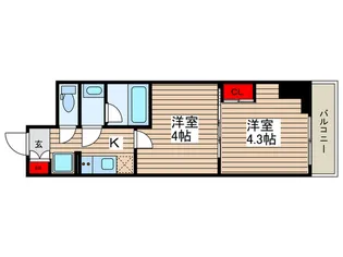 プライマル門前仲町【4階】の間取り