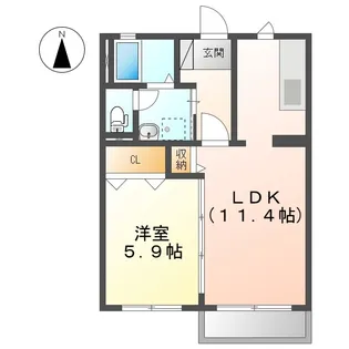 ライフエナジー【1階】の間取り