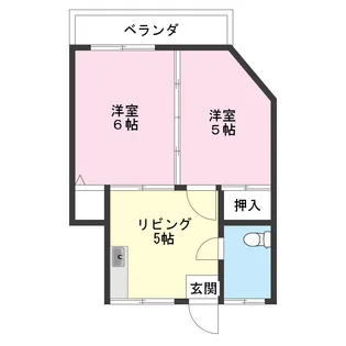 うるま住宅【4階】の間取り