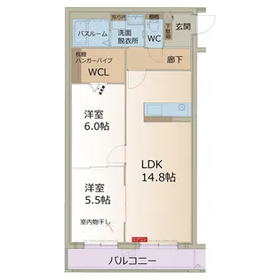 ラフォーレ西可児【1階】の間取り
