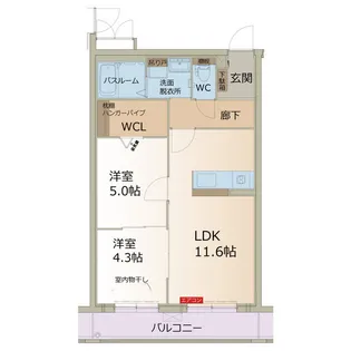 ラフォーレ西可児【2階】の間取り