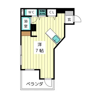 セラヴィ杁中【6階】の間取り