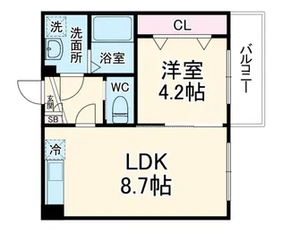 ベルシャンテ八千代台【1階】の間取り