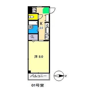 E-CASA入明【3階】の間取り