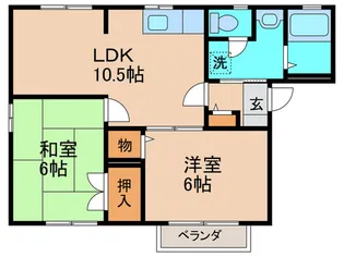 フレグランス高須南A【2階】の間取り