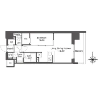 東京都新宿区新宿6【マンション】の間取り