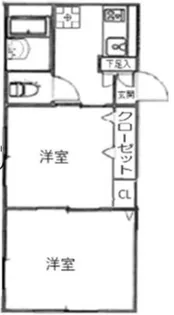 上町マンション【1階】の間取り