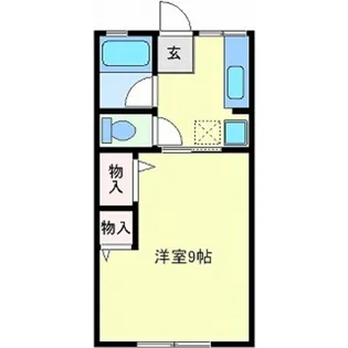 シティハイム セルティア C棟【1階】の間取り