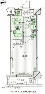 パークウェル高円寺駅前【4階】の間取り