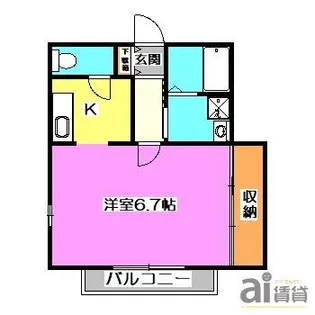 埼玉県志木市幸町1【アパート】の間取り