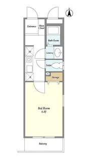 コスモリード高円寺イースト【1階】の間取り