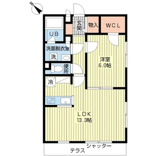 エルンテ長蔵【1階】の間取り